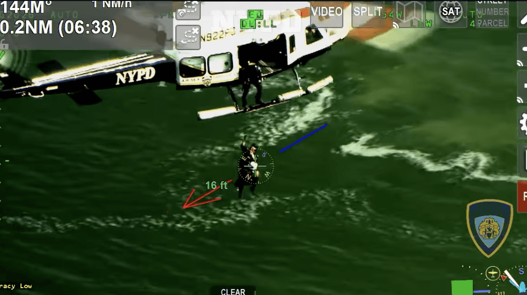NYPD video shows man being airlifted from Long Island park after he got lost searching for model plane
