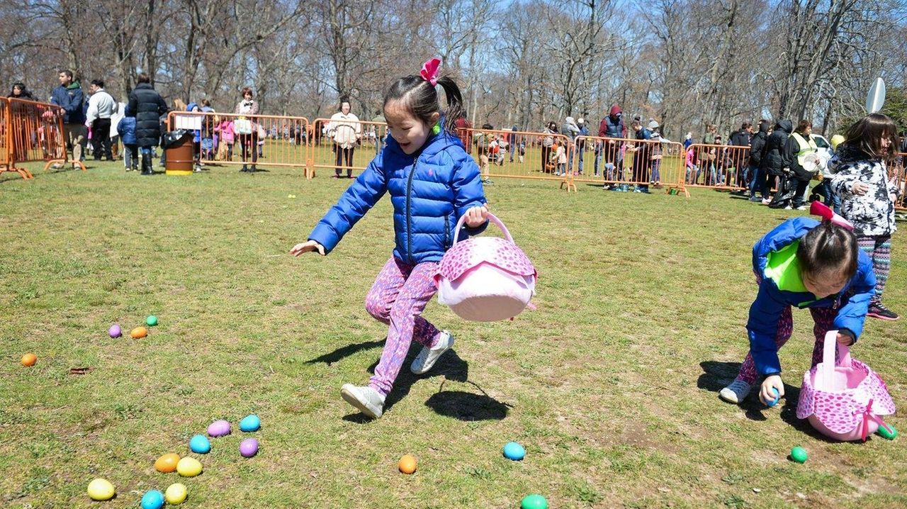 Long Island children chase thousands of eggs at spring hunt Newsday