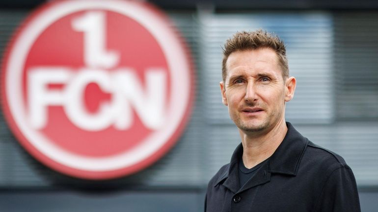 The new Bundesliga 2 FCN coach Miroslav Klose poses in...