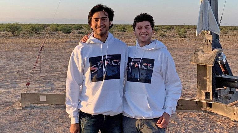 Saad Mirza, left, and Joshua Farahzad, both 19, on May...