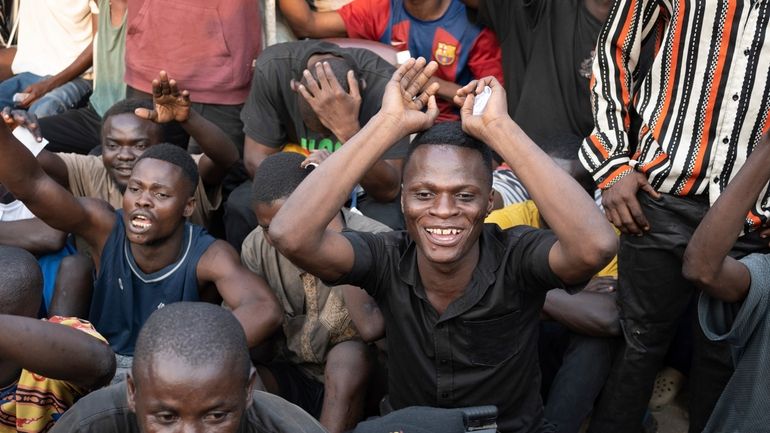 Some of the 600 prisoners released from Democratic Republic of...