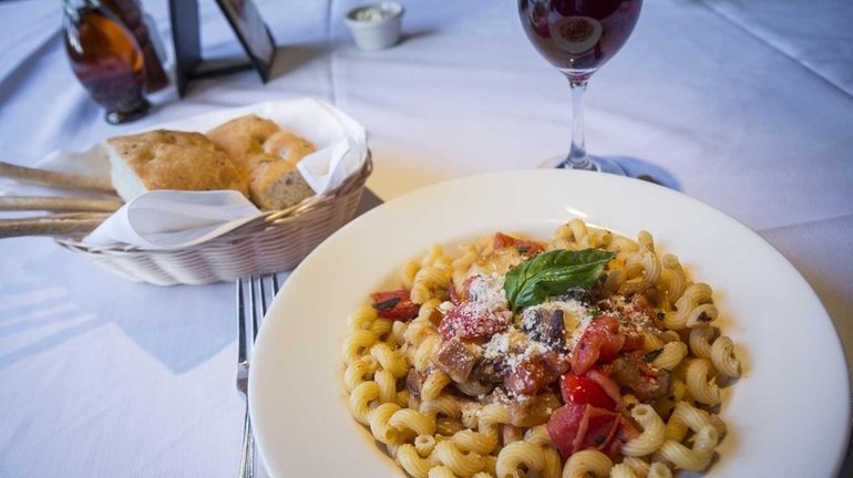 Dilettos in Westbury serves cavatappi affumicati, a hollow pasta with...