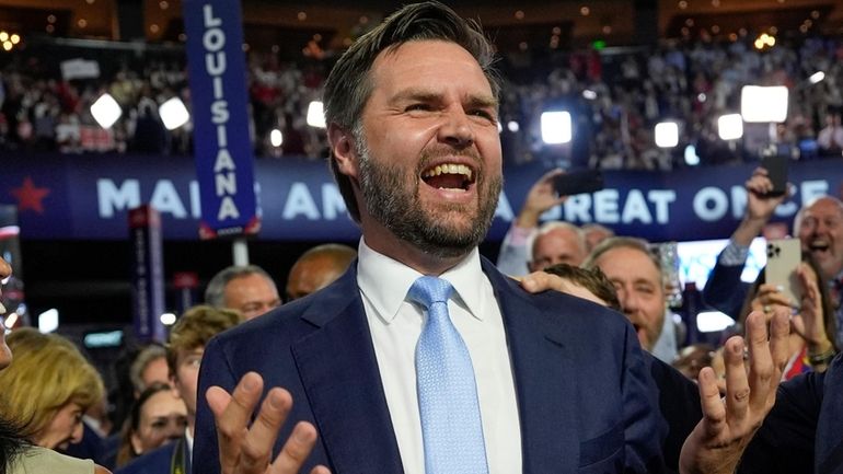 Republican vice presidential candidate Sen. JD Vance, R-Ohio, arrives on...