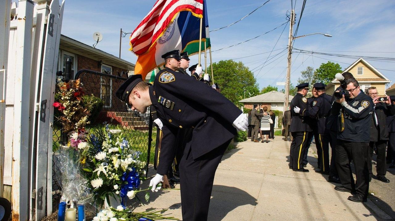 NYPD Officer Brian Moore honored on anniversary of death - Newsday