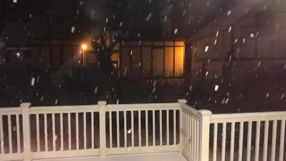 The first major snowstorm of the year begins to come down on Long ...