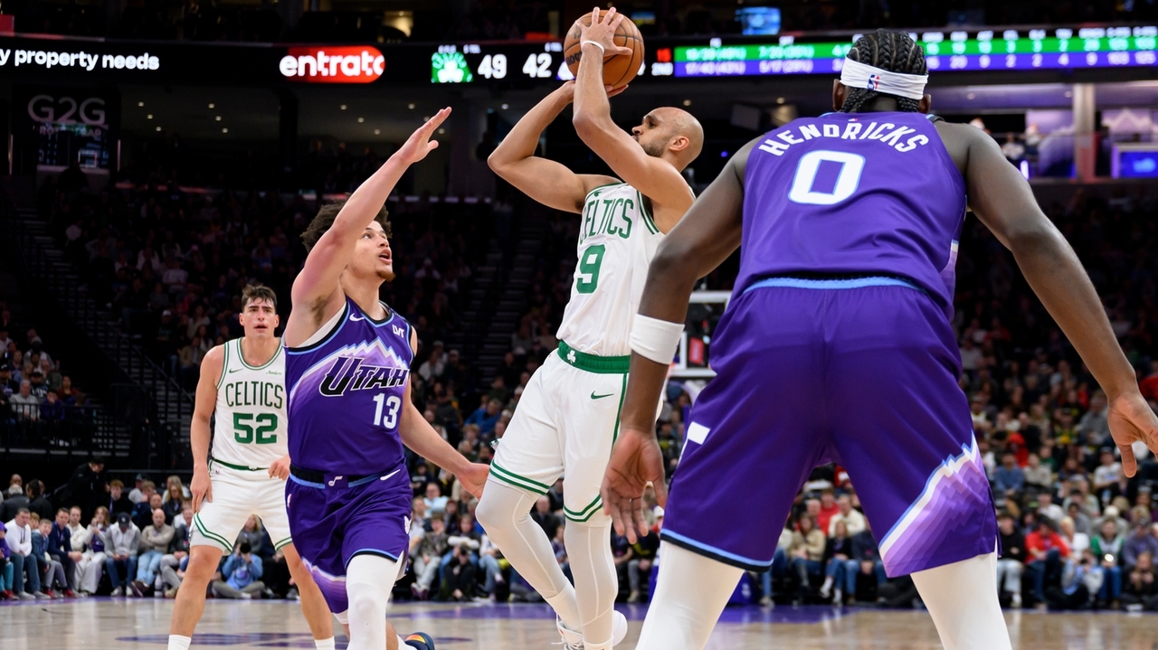 Derrick White has 27 points and 7 blocks to lead Celtics past Jazz 129 ...