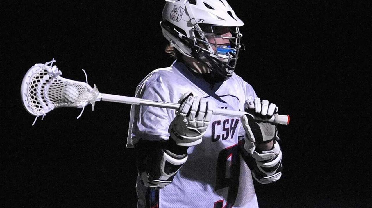 Colin Burke making lacrosse noise at Fairfield Newsday
