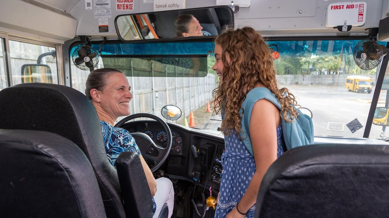 How Long Island bus drivers help ease kids' fears Newsday