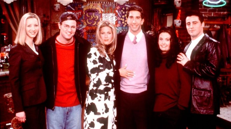 The "Friends" cast: Lisa Kudrow, Matthew Perry, Jennifer Aniston, David Schwimmer,...