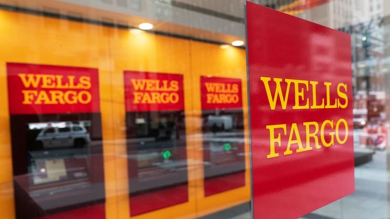 This photo shows a Wells Fargo office in New York...