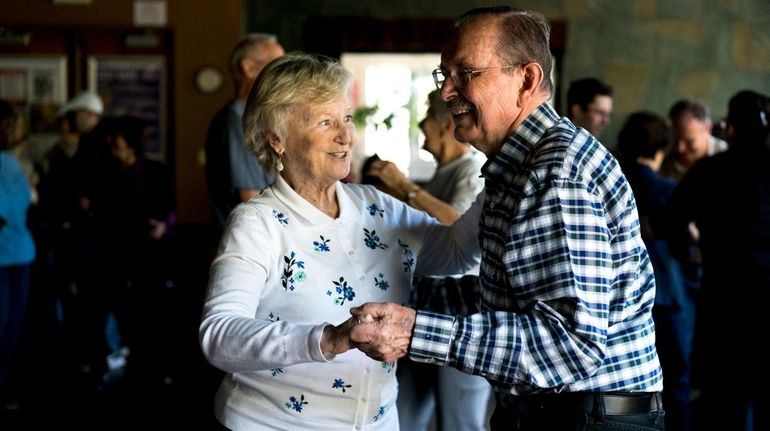 Anita Thomas, left, and her husband, Bill, dance at Cinema Arts...