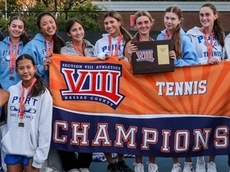 Hershman twins clinch Port Washington's first girls tennis title since 2022
