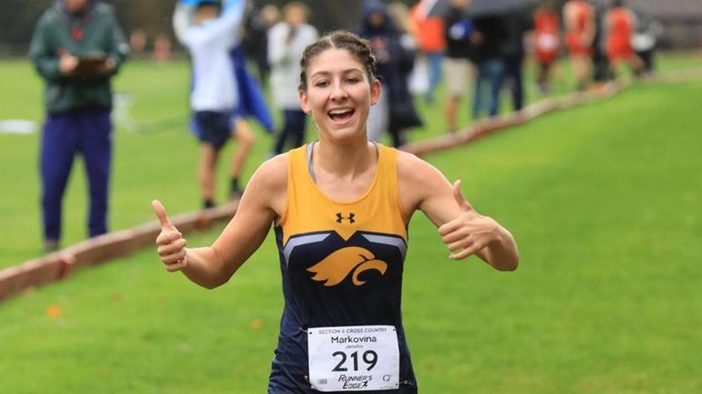 Ana Markovina from Jericho wins at the Nassau cross country...