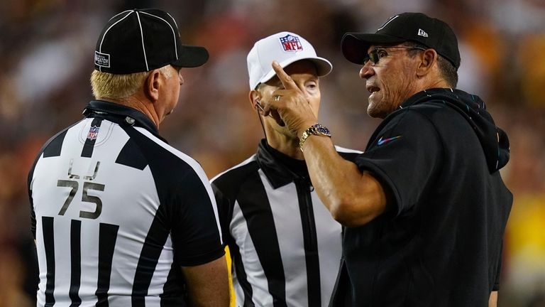 Commanders' Ron Rivera sounds off on officiating in loss to Giants: 'Don't  ask me about the refereeing'