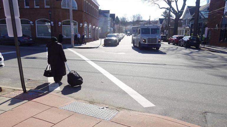 Four of Oyster Bay's new crosswalks will be at the...