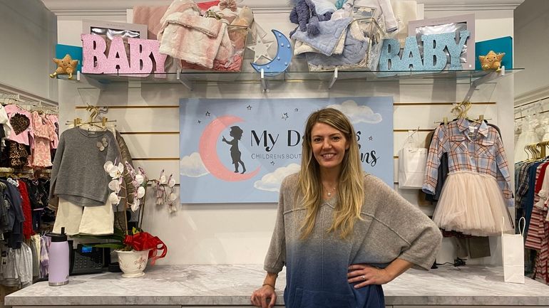 Owner Pamela Atkinson at her store, My Darling Jeans, which...