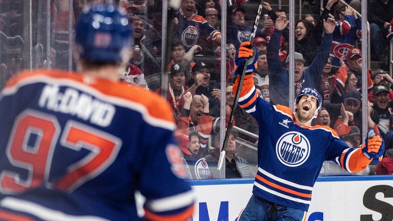 Evan Bouchard scores late in OT to lift the Oilers past the Canadiens, 3-2