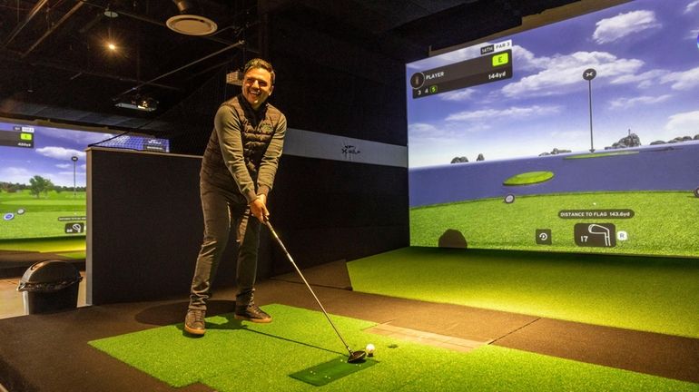 Christopher Sciocchetti, co-owner of the new X-Golf franchise at Samanea...