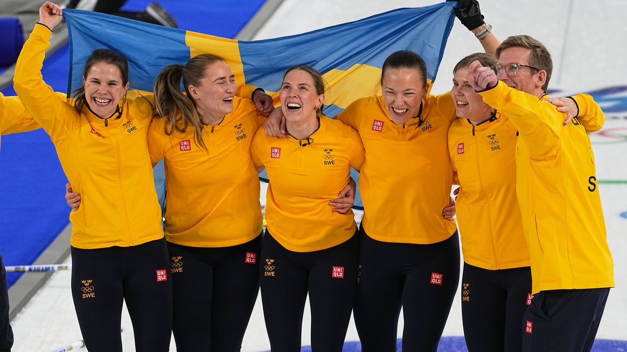 Sweden beats Switzerland for gold in women's curling at the Milan Cortina Olympics