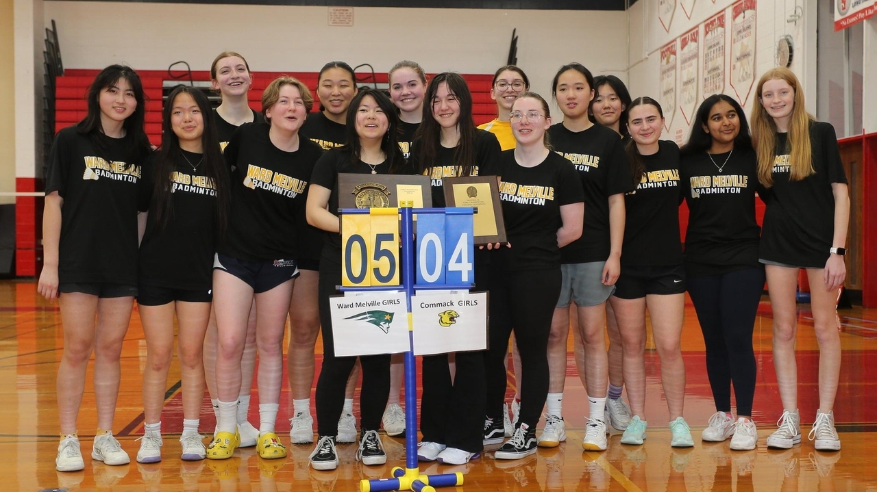 Ward Melville's Muller and Zhu win fourth doubles match to clinch Suffolk girls badminton title