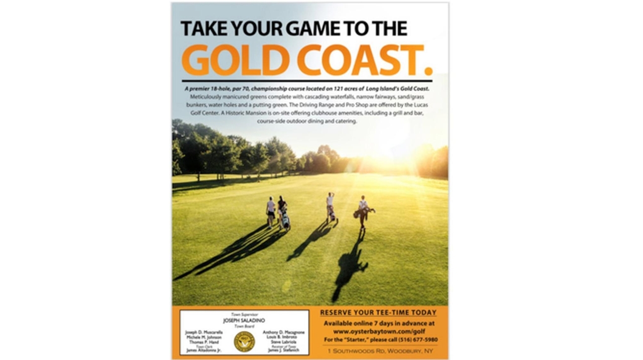 Free golf Oyster Bay Town barters for fullpage ad in Mets 2019