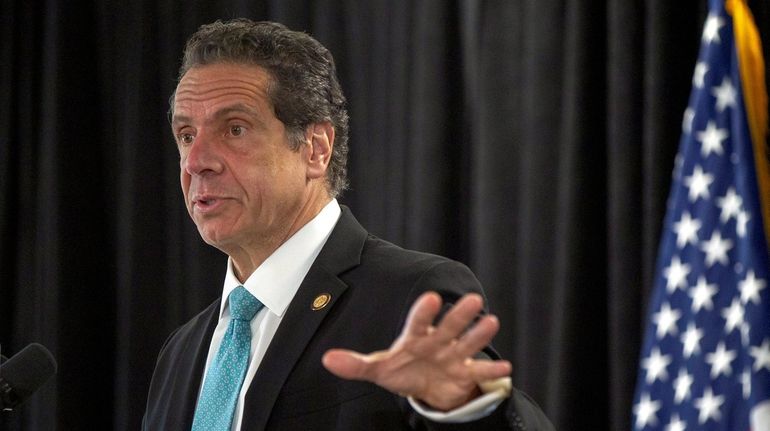 Gov. Andrew M. Cuomo touts his plan to make the...