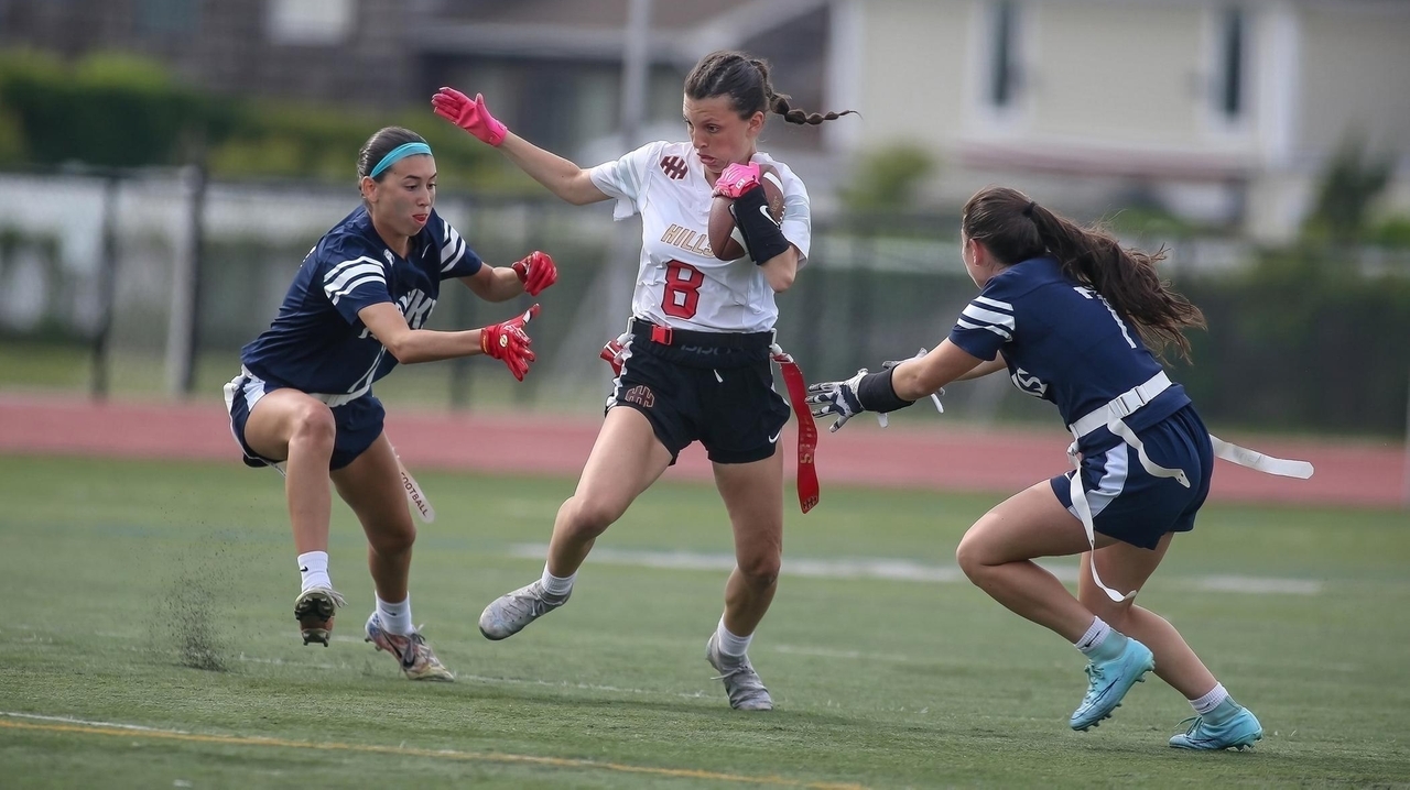 Photos Hills-POB JFK in LI Class A flag football final