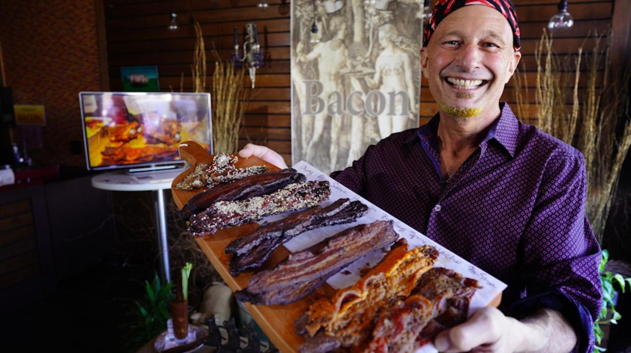 Scott Vogel visits Garden of Bacon in Glen Cove Newsday