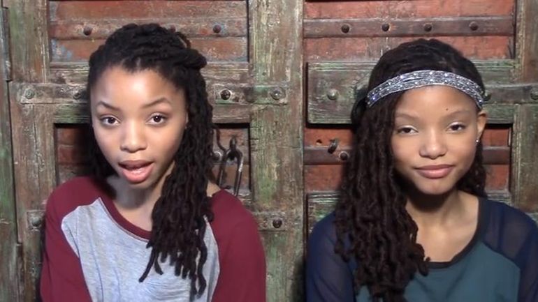 Chloe and Halle sing Beyonce's "Pretty Hurts" in a video...