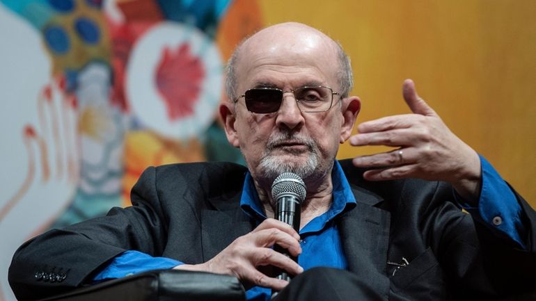 Salman Rushdie attends the 36th edition of the Book Fair...