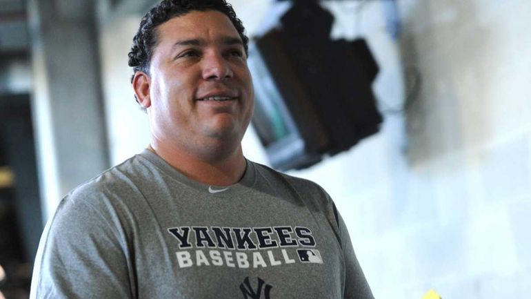 Bartolo Colon, competing for a spot in the Yankees' starting...