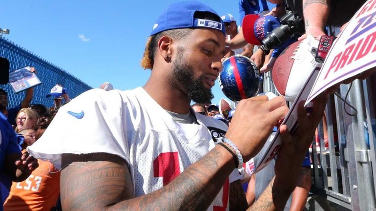 Jersey 'just the beginning' of Hall of Fame, Odell Beckham Jr. hopes -  Newsday