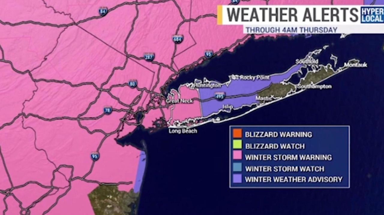Weather Nor’easter to dump over 6 inches of snow on bulk of Long