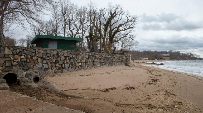 A view of Crescent Beach in Glen Cove on Friday.