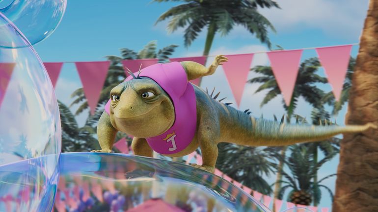 Adam Sandler voices the lizard title character in Netflix's "Leo."