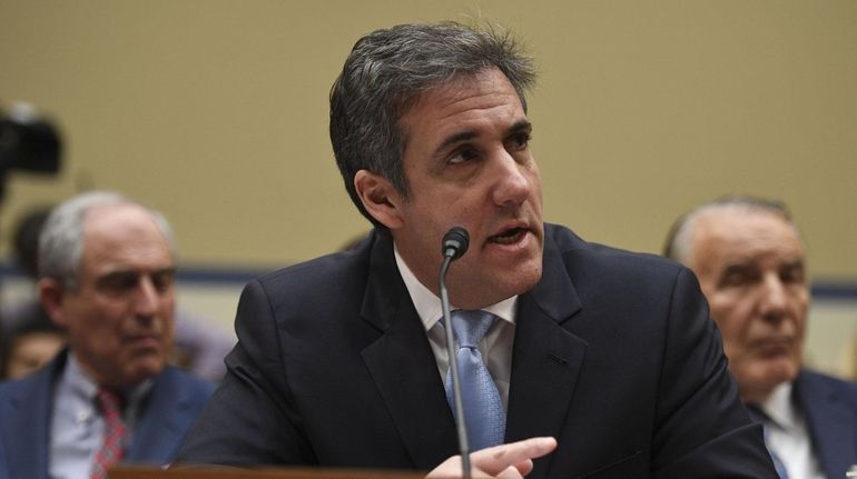 Michael Cohen, President Donald Trump's former personal attorney, testifies before...