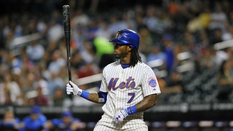 Jose Reyes setting up to bat against the Washington Nationals....