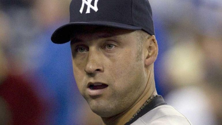 Yankees shortstop Derek Jeter in a game against the Toronto...