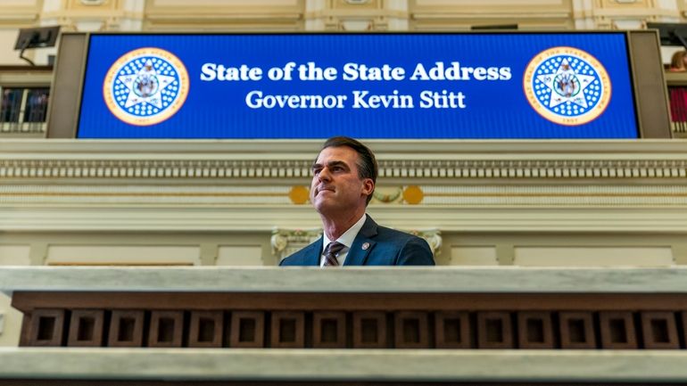 Oklahoma Gov. Kevin Stitt delivers his State of the State...