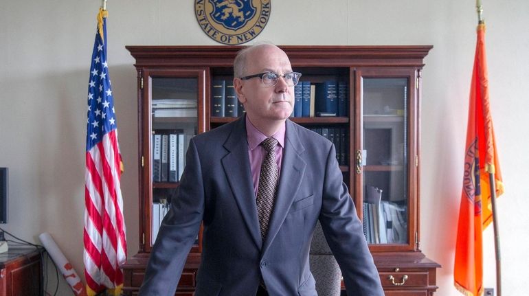 Nassau County Assesssor David Moog in the assessment office in...