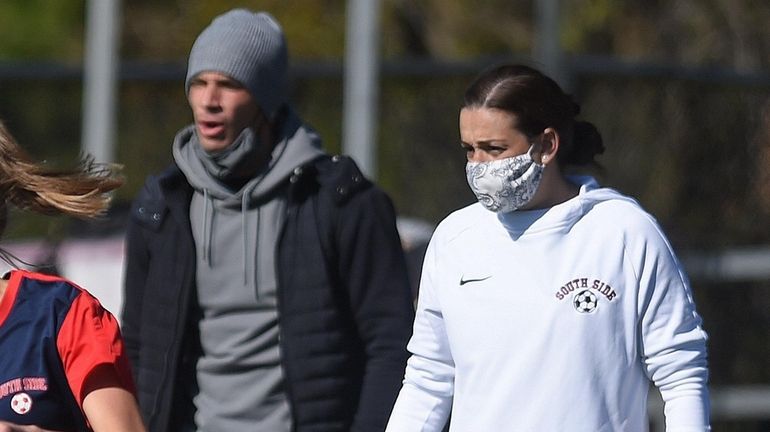 Jennifer Abgarian, South Side girls soccer head coach, and assistant...