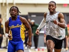 Photo finish: Kellenberg's Damion Gordon wins 55-meter NSCHSAA crown