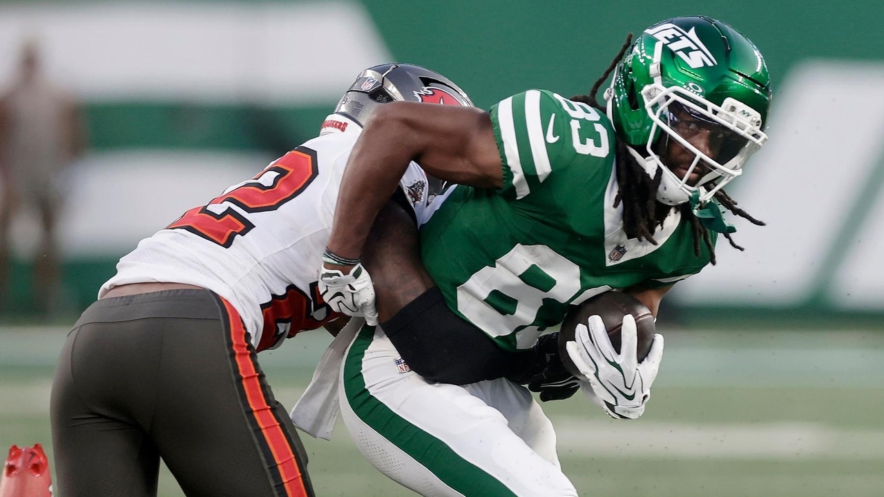 Jets rookie Omar Cooper Jr. has learned a lot in his first NFL training camp . . . just don't ask him to sing again