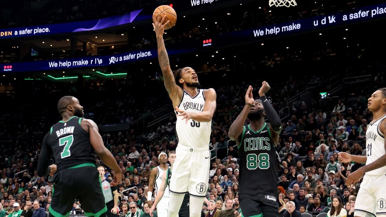 Nic Claxton has 1st NBA triple-double to help the Nets beat the Celtics