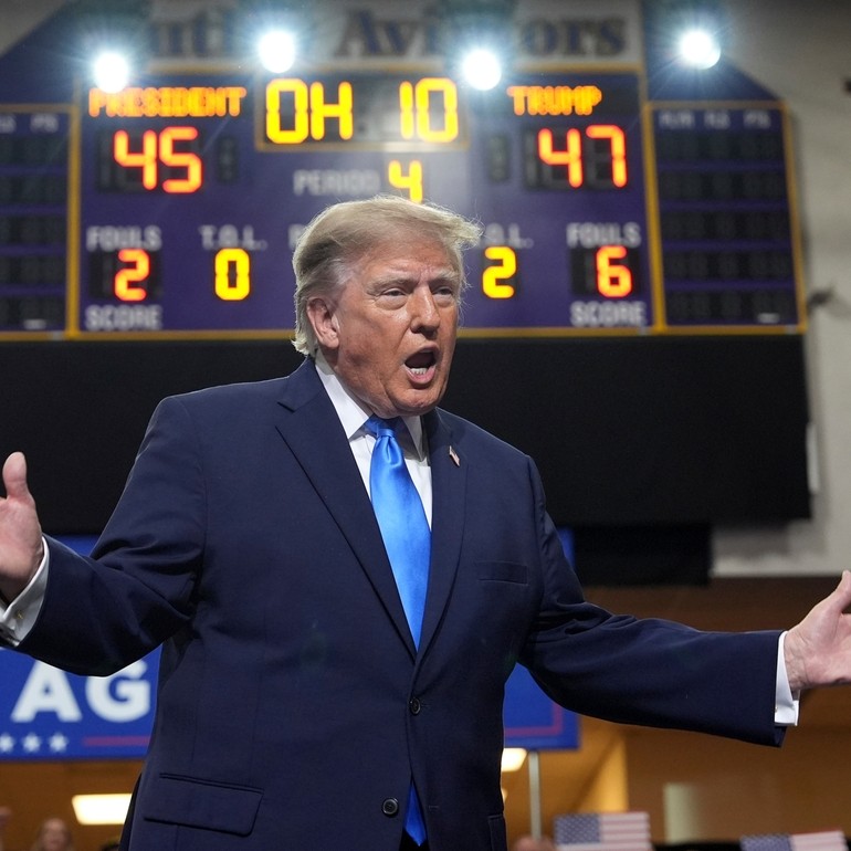 Trump defends data centers in Ohio as he rallies to boost Jon Husted in ...