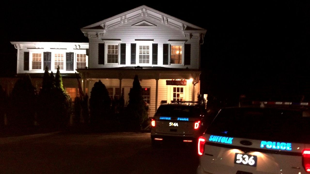 Two men hold up Avino's Italian Table in Bellport, Suffolk police say