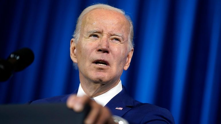 President Joe Biden speaks at the White House Conservation in...