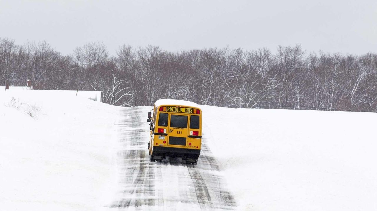 Snow delays in Brookhaven, Huntington Newsday