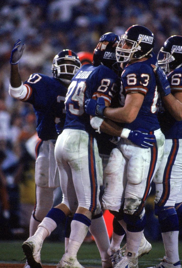 Giants (Mark Bavaro #89) vs Denver Super Bowl XXI January 25, 1987