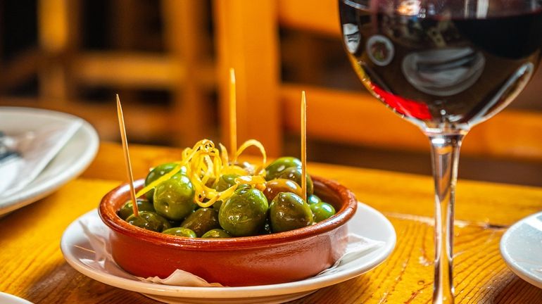 Olives at Plancha in Garden City.